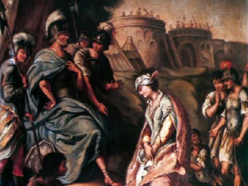 1779-Francesca Forleo-Brayda - Timoclea portata davanti ad Alessandro Magno